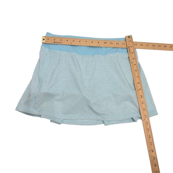 Lululemon‎ Pace Rival Skirt Heather Lux Icing Blue size 6 - Picture 11 of 13